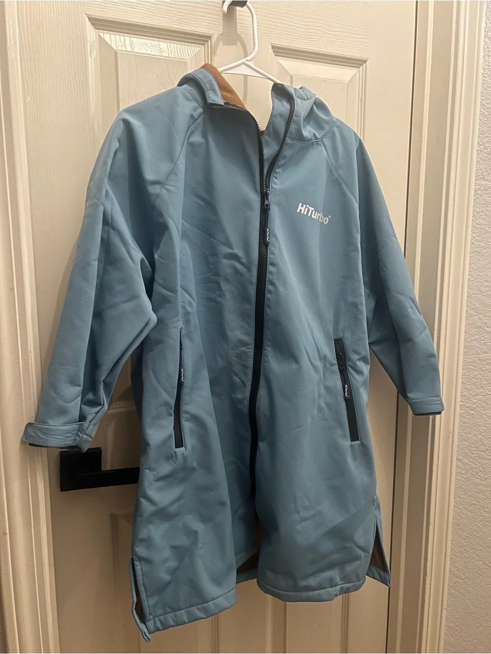 Kids Swim Light Blue Hooded Jacket